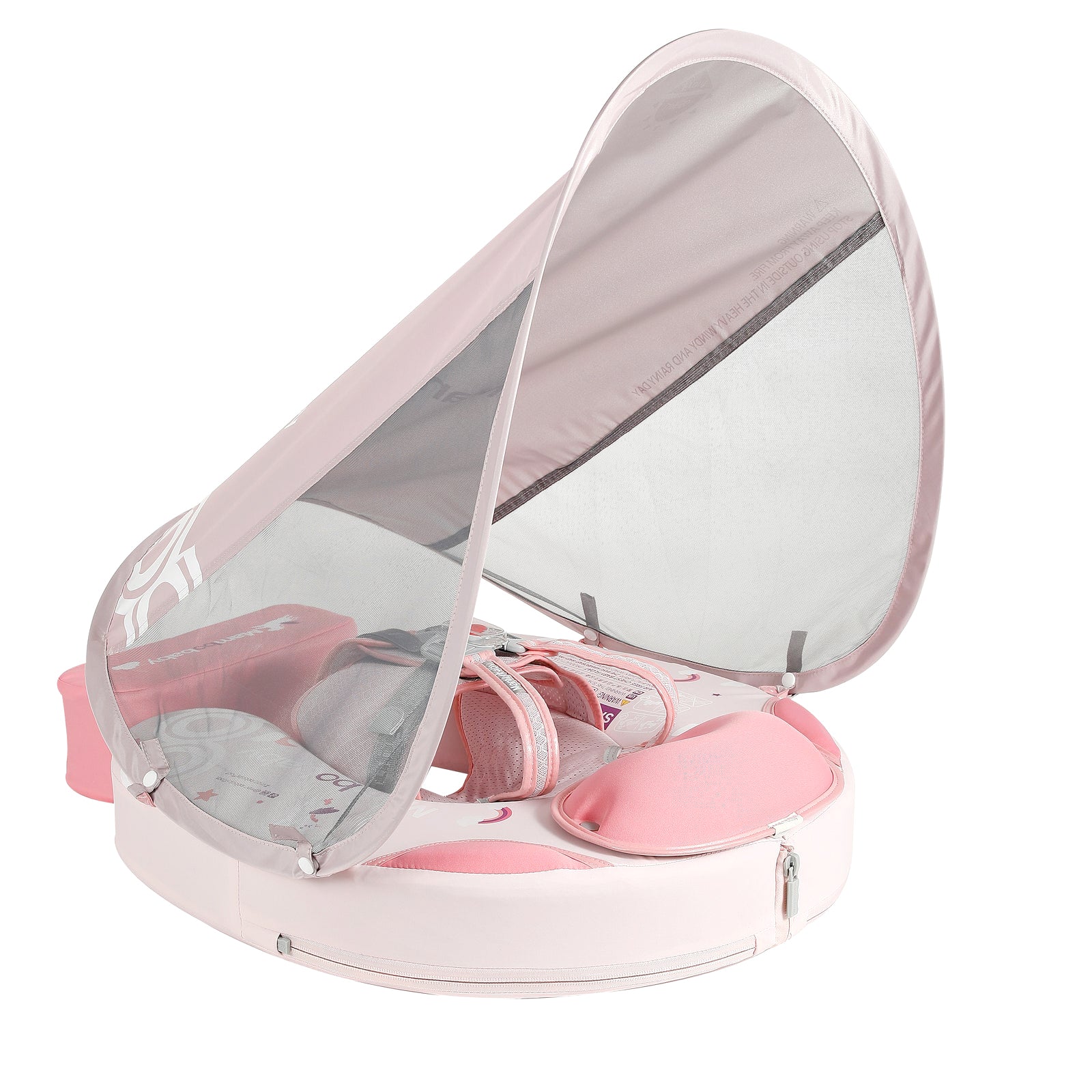 Mambobaby Air-Free Foldable Chest Float with Flat Canopy
