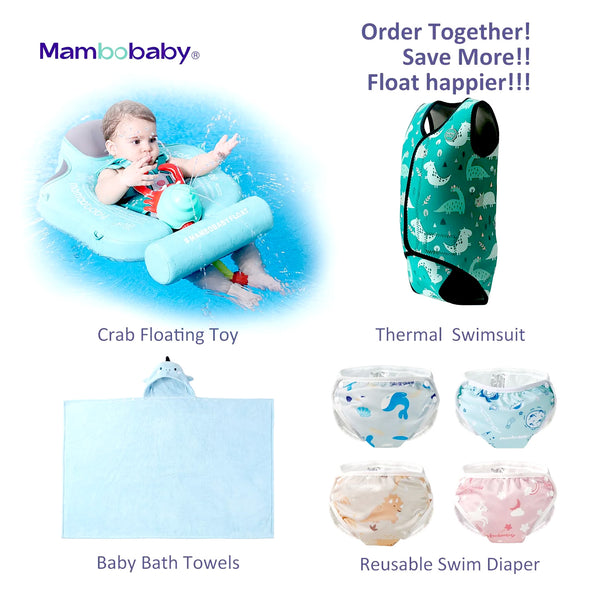 Mambobaby Air-Free Foldable Chest Float with Flat Canopy