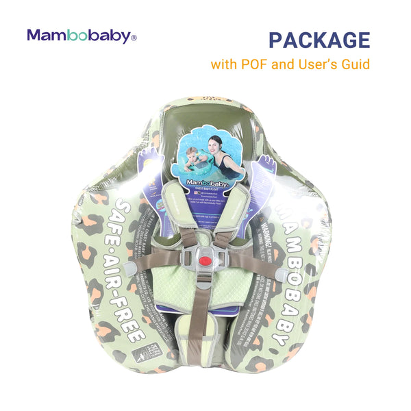 Mambobaby Air-Free Leopard Chest Float with Flat Canopy