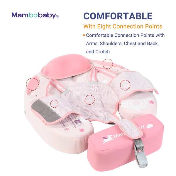 Mambobaby Air-Free Foldable Chest Float with Flat Canopy