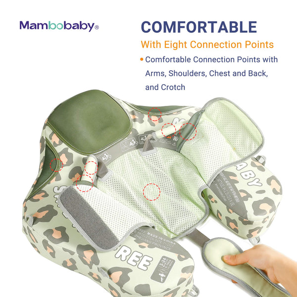Mambobaby Air-Free Leopard Chest Float with Flat Canopy