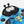 Cargar imagen en el visor de la galería, Mambobaby Air-Free Blue Ladybug Chest Float with 3D Canopy
