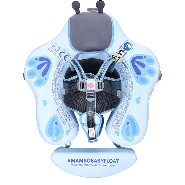 Mambobaby Air-Free Blue Butterfly Chest Float with 3D Canopy