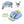 Load image into Gallery viewer, Mambobaby Air-Free Dino Jaw Chest Float with 3D Canopy
