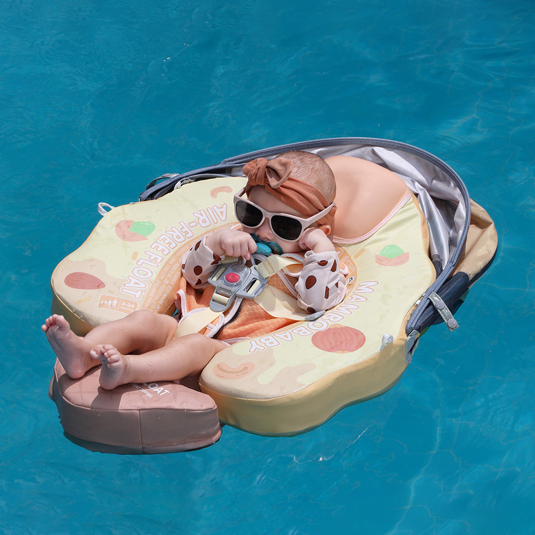 Mambobaby Air-Free Ice-cream Chest Float with 3D Canopy