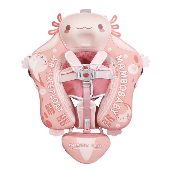 Mambobaby Air-Free Pink Salamander Chest Float with 3D Canopy