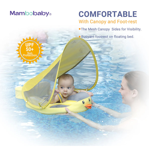 Mambobaby Pool Float Duckling with Canopy
