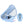 Cargar imagen en el visor de la galería, Mambobaby Pool Float with Canopy and Tail  Shark blue
