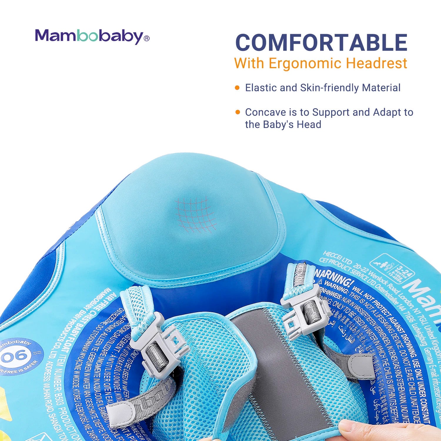Mambobaby Air-Free Steamship Chest Float with Flat Canopy