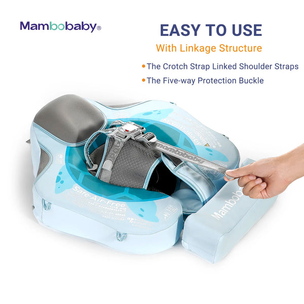 Mambobaby Pool Float with Canopy and Tail  Turtle