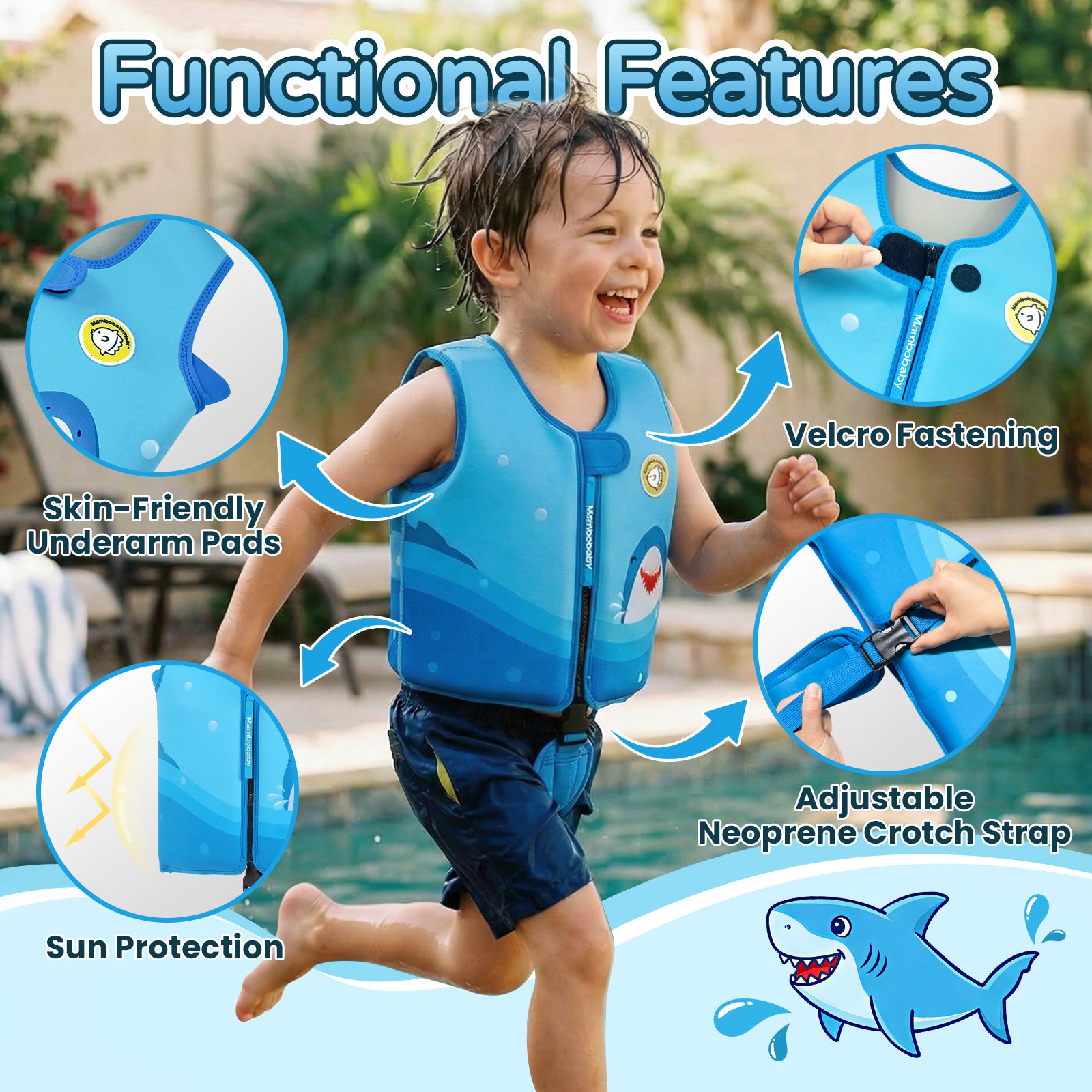 Shark Swimming Aid Vest