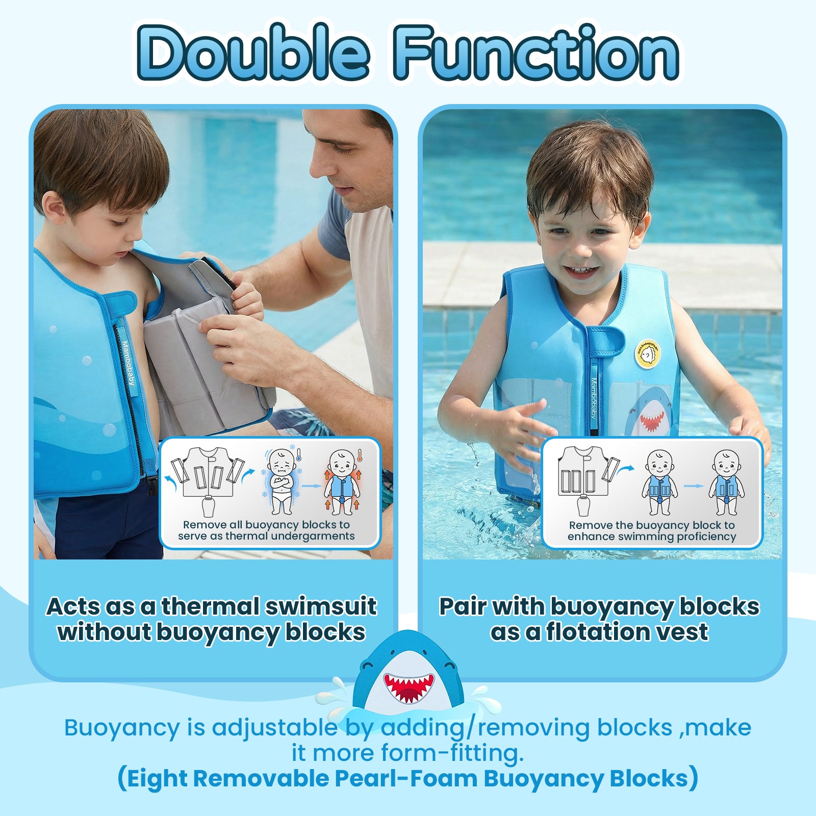 Shark Swimming Aid Vest