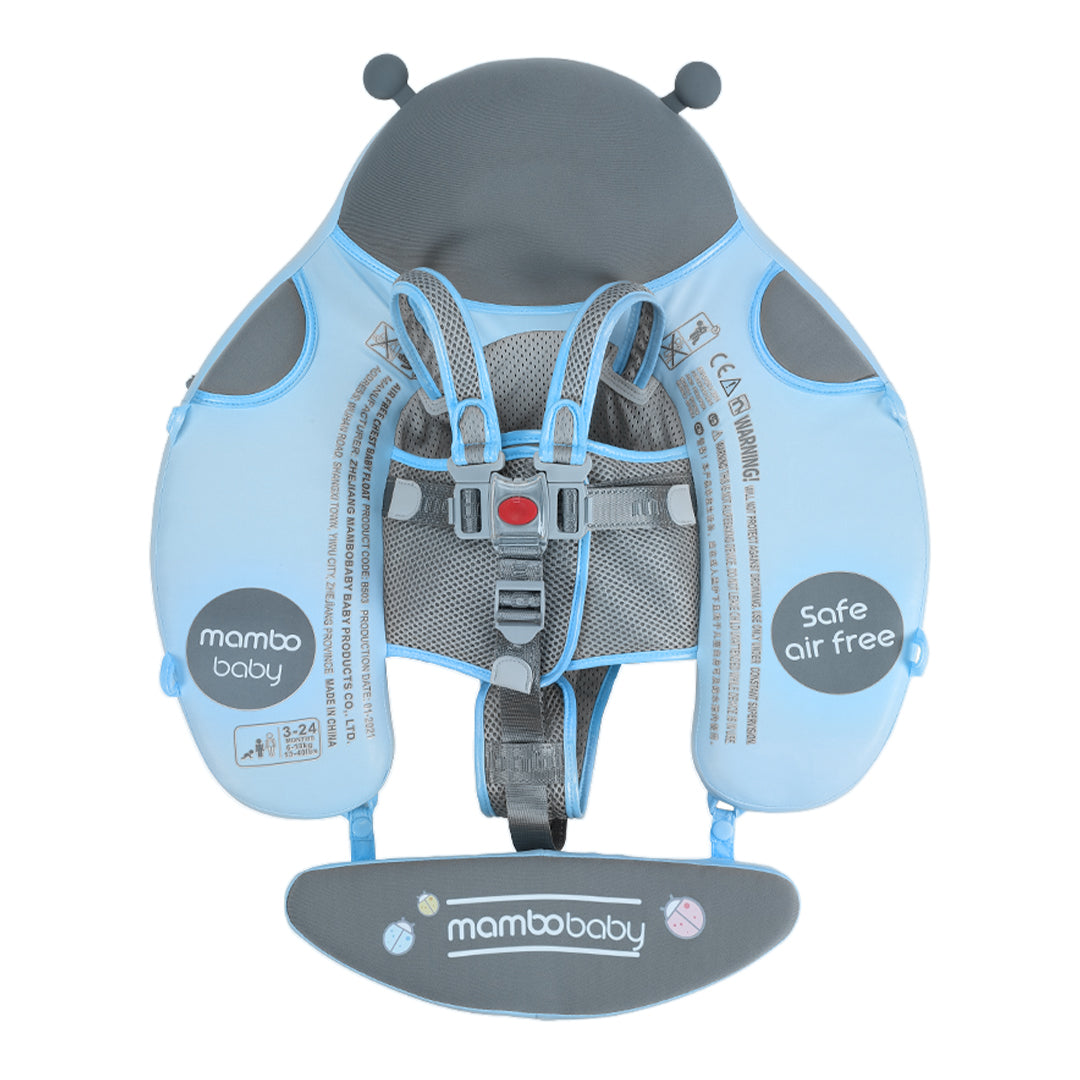 Mambobaby Air-Free Ladybug Chest Float with Flat Canopy