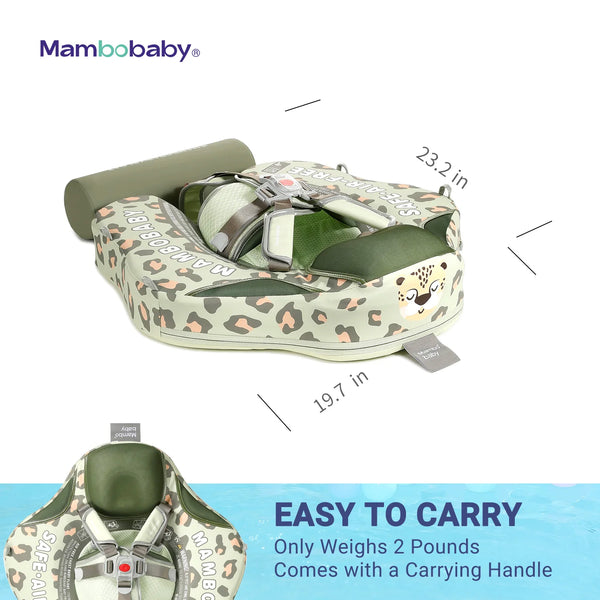 Mambobaby Air-Free Leopard Chest Float with Flat Canopy