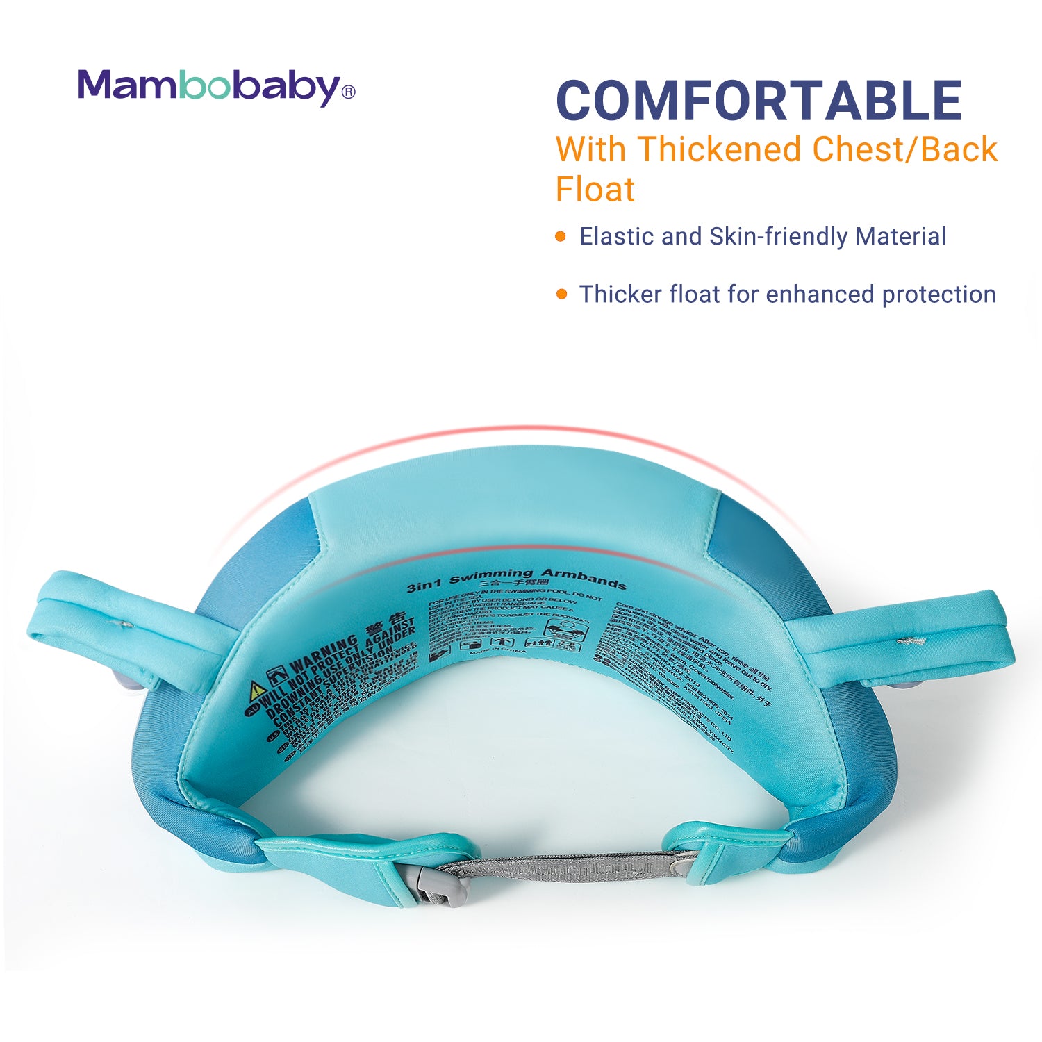 Mambobaby Air-Free Armbands Float Set Swim Trainer AGES 3-8Y for swim training