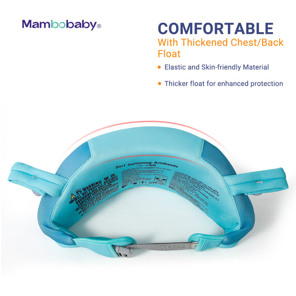 Mambobaby Air-Free Armbands Float Set Swim Trainer AGES 3-8Y for swim training